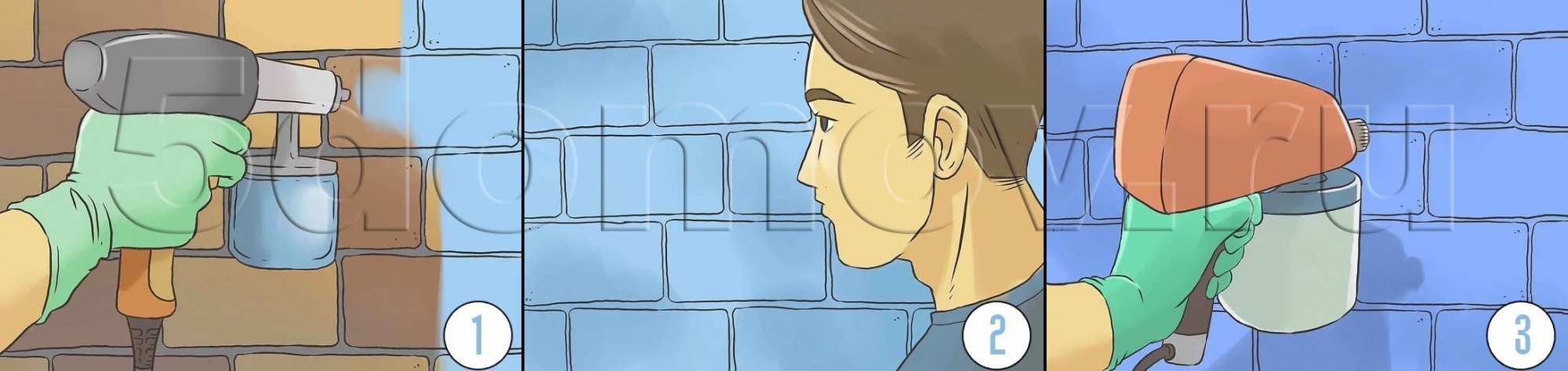 Как покрасить кирпич и важные детали окрашивания кирпича
