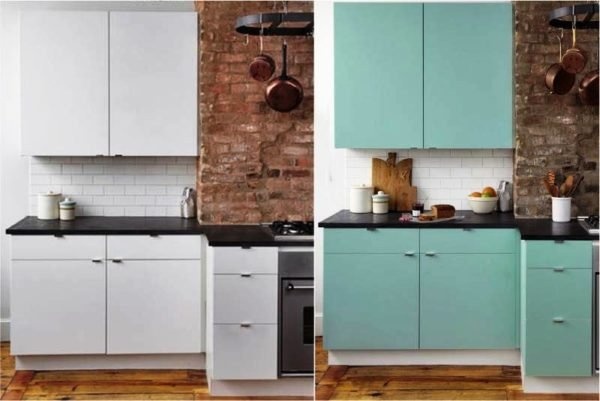 Как покрасить кухонную мебель
