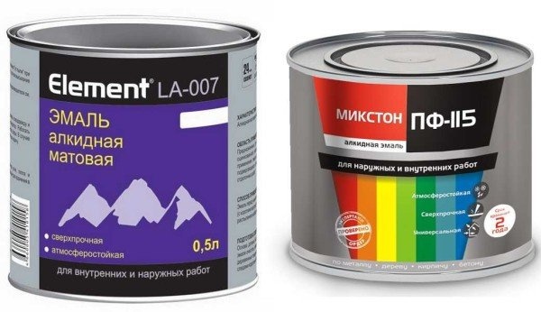 Примеры алкидных красок
